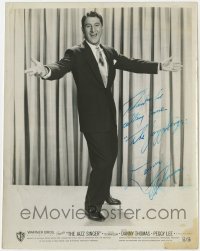 4t437 DANNY THOMAS signed 8x10 still 1953 full-length performing on stage from The Jazz Singer!