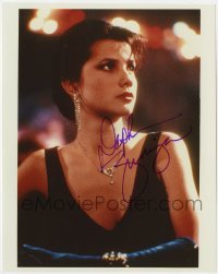 4t774 DAPHNE ZUNIGA signed color 8x10 REPRO still 1990s great close up of the pretty actress!