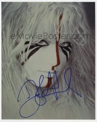 4t775 DARYL HANNAH signed color 8x10 REPRO still 1990s c/u in facepaint from Clan of the Cave Bear!