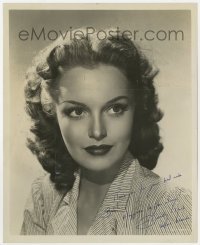 4t446 DOROTHY HART signed 8x10 still 1947 close portrait of the pretty actress in Gunfighters!