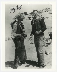 4t823 HARRY CAREY JR. signed 8x10 REPRO still 1980s close up with John Wayne from 3 Godfathers