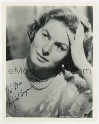 4t832 INGRID BERGMAN signed 8x10 REPRO 1940s beautiful close portrait of the MGM leading lady!