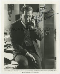4t494 JACK KLUGMAN signed TV 8.25x10 still 1980 close up on the phone in a scene from Quincy M.E.!