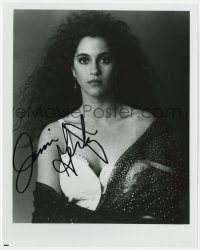 4t691 JAMI GERTZ signed 8x10 publicity still 1990s sexy portrait with her clothes half off!