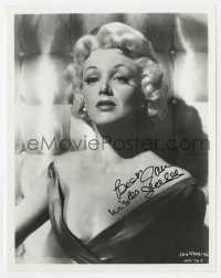 4t500 JAN STERLING signed 8x10.25 still 1954 c/u in sexy low-cut dress from The High and the Mighty!