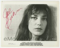 4t501 JANE BIRKIN signed 8x10 still 1979 sexy close up from Make Room For Tomorrow!