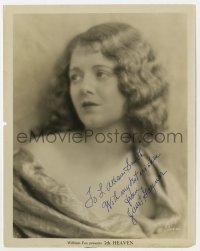 4t507 JANET GAYNOR signed 8x10 still 1927 beautiful young portrait when she was in 7th Heaven!