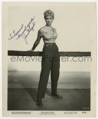 4t508 JANET LEIGH signed 8.25x10 still 1953 great full-length portrait from The Naked Spur!