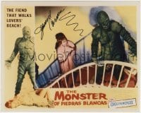 4t845 JEANNE CARMEN signed color 8x10 REPRO still 1980s on LC image for Monster of Piedras Blancas!