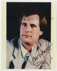 4t846 JEFF DANIELS signed color 8x10 REPRO still 1990s head & shoulders portrait in tie & jacket!