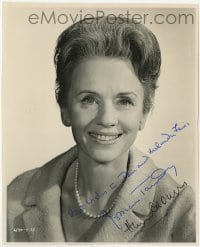 4t516 JESSICA TANDY/HUME CRONYN signed 7.75x9.5 still 1963 on a portrait of her from The Birds!