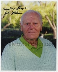 4t854 JOHN ALDERSON signed color 8x10 REPRO still 1990s late in his career by Craig T. Mathew!