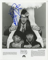 4t527 JOHN TURTURRO signed 8x10 still 1992 wacky image with his co-stars from Brain Donors!