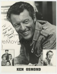 4t692 KEN OSMOND signed 8.5x11 publicity still 1980s he was Eddie Haskell in Leave It To Beaver!