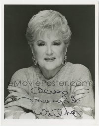4t693 MARGARET WHITING signed 8x10.25 publicity still 1980s close portrait late in her career!