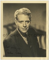 4t580 NELSON EDDY signed deluxe 8x10 still 1940s head & shoulders portrait of the MGM singer/actor!