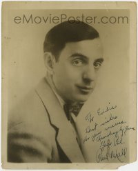 4t590 PAUL MALL signed deluxe 8x10 still 1920s head & shoulders portrait wearing bow tie!