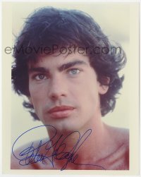 4t932 PETER GALLAGHER signed color 8x10 REPRO still 2000s close portrait when he was younger!