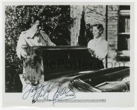 4t596 PHILIP CAREY signed 8.25x10 still R1968 with Julia Arnall by convertible car in The Trunk!
