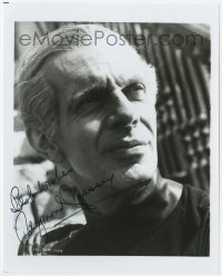 4t697 RAYMOND MASSEY signed 8x10 publicity still 1980s c/u of the great actor late in his career!