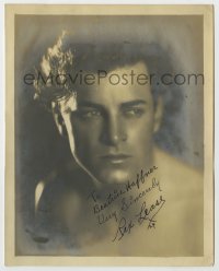 4t601 REX LEASE signed deluxe 8x10 still 1924 great barechested portrait when he was really young!