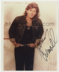 4t956 RODNEY CROWELL signed color 8x9.75 REPRO still 1990s portrait of the country music singer!