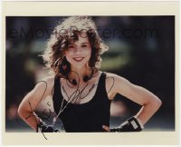 4t957 ROSIE PEREZ signed color 8x10 REPRO still 1990s the pretty athletic Puerto Rican actress!