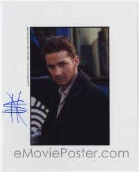 4t963 SHIA LABEOUF signed color 8x10 REPRO still 2008 c/u of the Even Stevens star as an adult!