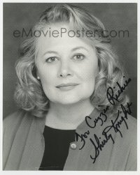 4t702 SHIRLEY KNIGHT signed 8x10 publicity still 1990s head & shoulders portrait late in her career!