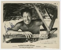 4t654 WILLIAM HOLDEN signed 8.25x10 still 1958 great close up in The Bridge on the River Kwai!