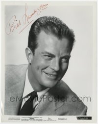 4t655 WILLIAM LUNDIGAN signed 3D 8x10.25 still 1953 head & shoulders portrait when he made Inferno!