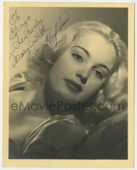 4t667 MARY BETH HUGHES signed 6x7 fan photo 1940s head & shoulders portrait of the sexy blonde star!