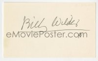 4t295 BILLY WILDER signed 3x5 index card 1991 it can be framed & displayed with a still!