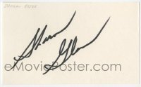 4t323 SHARON GLESS signed 3x5 index card 1980s it can be framed & displayed with a repro still!