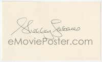4t324 SHELLEY FABARES signed 3x5 index card 1980s it can be framed & displayed with a repro still!