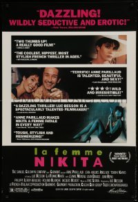 4t030 LA FEMME NIKITA signed 1sh 1991 by Anne Parillaud, directed by Luc Besson!