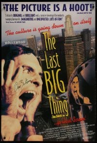 4t032 LAST BIG THING signed DS 1sh 1996 by director Dan Zukovic, culture is going down on itself!
