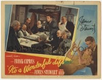 4t099 IT'S A WONDERFUL LIFE signed LC #7 1946 by James Stewart, who's accusing Barrymore, Capra!