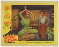 4t102 MARRIAGE-GO-ROUND signed LC #3 1960 by Julie Newmar, who's doing yoga by Susan Hayward!