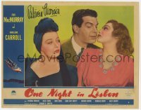 4t106 ONE NIGHT IN LISBON signed LC 1941 by Patricia Morison, who's w/MacMurray & Madeleine Carroll!