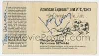 4t372 JOAN RIVERS signed 2x4 show ticket 1983 from her live show at the Orpheum!