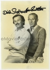 4t384 SMOTHERS BROTHERS signed 5x7 publicity photo 1970s by BOTH Tommy Smothers AND Dick Smothers!