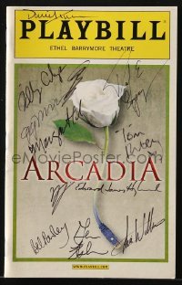 4t242 ARCADIA signed playbill 2011 by TWELVE of the cast and crew members!