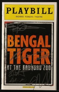 4t246 BENGAL TIGER AT THE BAGHDAD ZOO signed playbill 2011 by Robin Williams & SIX others!