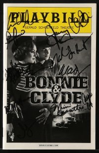 4t249 BONNIE & CLYDE signed playbill 2011 by Jeremy Jordan and ELEVEN other cast members!