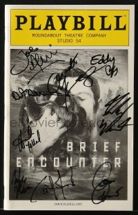4t252 BRIEF ENCOUNTER signed playbill 2010 by Joseph Alessi, Dorothy Atkinson & EIGHT others!