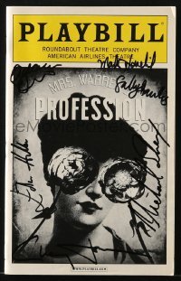 4t279 MRS. WARREN'S PROFESSION signed playbill 2010 by Cherry Jones, Adam Driver & FOUR others!