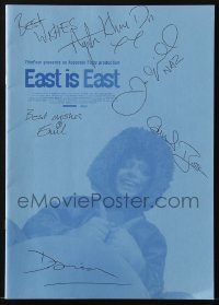 4t191 EAST IS EAST signed English souvenir program book 1999 by Damien O'Donnell & FOUR others!
