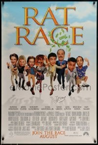 4t042 RAT RACE signed advance 1sh 2001 by John Cleese, who's pictured with the top cast!