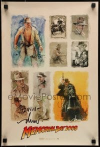 4t050 INDIANA JONES & THE KINGDOM OF THE CRYSTAL SKULL signed 14x20 mini poster 2008 by Drew Struzan